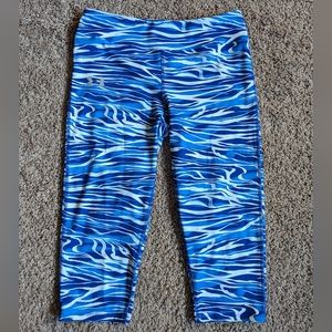 Under Armour Leggings - Blue Zebra Stripe - XL
